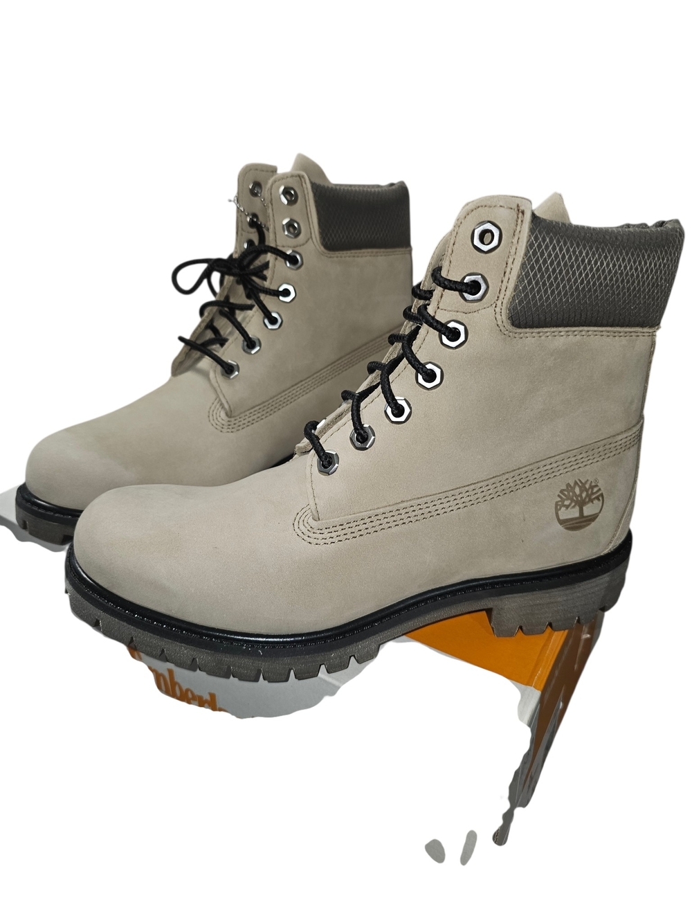 Timberland Men's 8 Premium 6" waterproof Light brown nubuck TB0A2P6WEM9 w 9.5
